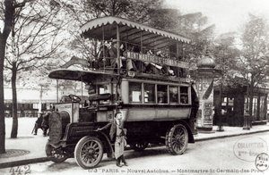 Il nuovo autobus a Parigi, 1906